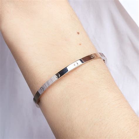 white gold love bracelet|love bracelet gold price.